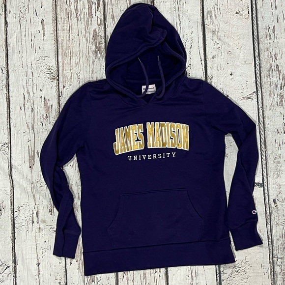 JMU Dukes James Madison University Pullover College Hoodie Champion Sweatshirt - Picture 1 of 4